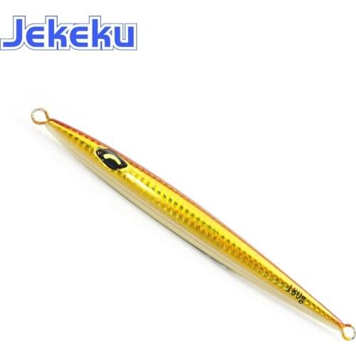 JEKEKU NEW 1pc Ocean Fishing Metal Casting Jig Lure 130g 150g 180g Saltwater Metal Fishing Lure Artificial Bait Casting Bait