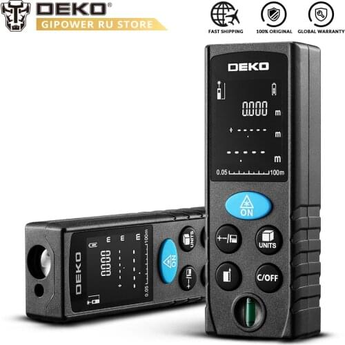 DEKO LRD110 Handheld Laser Distance Meter 50M 70M 100M Mini Laser Rangefinder Laser Tape Range Finder Diastimeter Measure