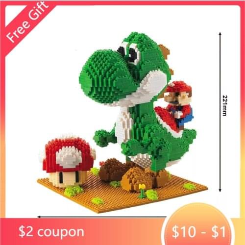 Model Building Blocks Bros Yoshi Series Cartoon Juguetes Anime Figures Assembled Mini Brick Educational Toys For Children