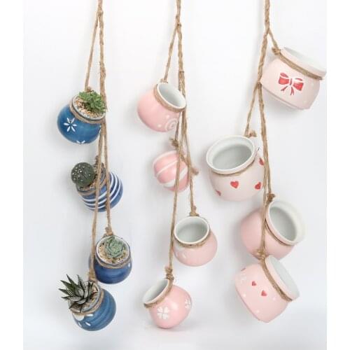 Creative Hanging Garden Succulent Planter Pot Herbs Planter Garden Indoor Outdoor Decor