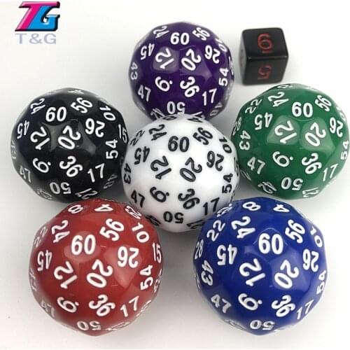 60 Sided D60 Big Digital Dice Toy rpg DnD dados polyhedral