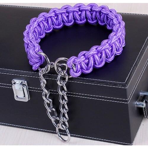 New Upgrad Adjustable Nylon Collar Pet Colorful Collar Metal P Chain Buckle For Medium Large Dog German Shepherd Pet Supplies