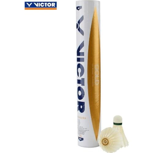 Original Victor Badminton Shuttlecock High Level Gold For Tournament Shuttlecocks Feather Shuttlecock Ball