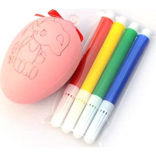 Puzzle Colored egg parent-child interaction DIY cartoon painted eggshell hand-made toys for childrens Gift Painting toys