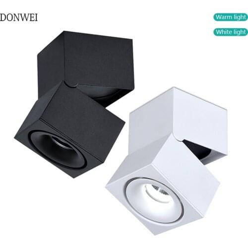 Foldable COB background ceiling light Rotatable 5W/9W/15W LED surface mounted ceiling lamp for indoor decoration AC85-265V