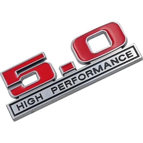 Replacement for Ford 5.0 High Performance Mustang GT 500 Focus Mondeo Fiesta Car Sticker Emblem Trunk Badge Decal