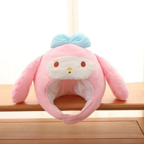 Super Soft Warm Hat Ear Covered Funny Plush Party Crazy Hat Stuffed Rabbit Caps Halloween Costume Toy Hat Cozy
