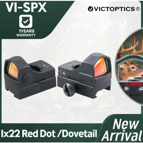 Victoptics SPX 1x22 Red Dot Sight MRD Weaver Dovetail Airgun Airsoft Handgun Pistol For .223 5.56 Close-in Shooting Optic Scope