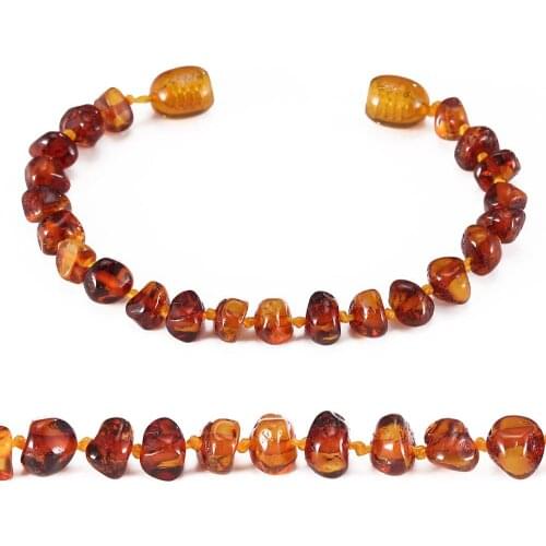 Amber Teething Bracelet/Anklet - No invoice, no price, no logo - 4 Sizes - 4 Colors - Ship from US&UK&AU&CN