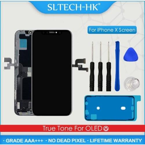 OLED For iPhone X XS Max Screen Replacement LCD For iPhone XR Display True Tone Assembled 3D Touch Face ID