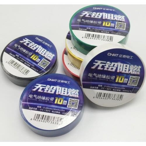 1PC Colours 0.16mmx18mmx10m PVC Self Adhesive Electrical Insulation Tape Roll Sulate Bear Electric Voltage and Cold