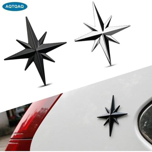1Pcs Personalized 3D Car Stickers Metal Guide Star Car Stickers Badge Decoration Stickers Universal For Most Cars