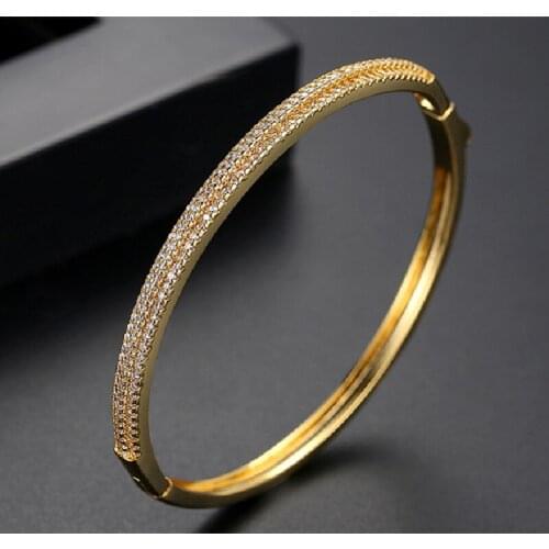 2020 New Bracelet High Quality Copper Inlaid AAA Zircon European And American Noble And Elegant Womens Bracelet