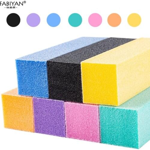5/10Pcs Nail Art Sanding Bufer Block Polishing Grinding Manicure Pedicure Sponge Nail Files Tools Set