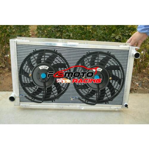 Aluminum Radiator + Fans For Subaru Impreza WRX STI GC8/GF8 CHASSIS EJ20 TURBO 2.0L 1992-2000 & LEGACY BC5/BJ5/ BF5 1989-1995
