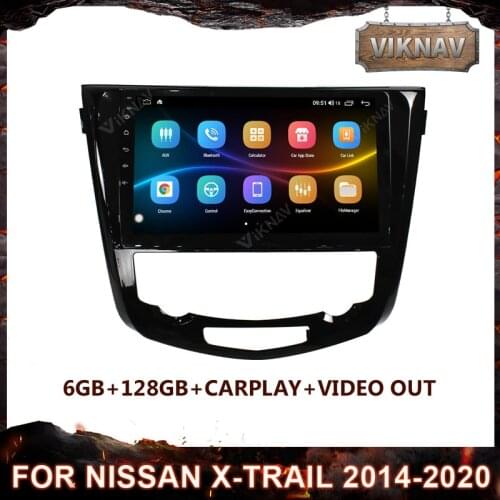 Android 10.0 Car Radio Multimedia Video Player For Nissan X-trail 2014-2020 GPS Navigation Stereo Receiver Tape Recorder 2 din