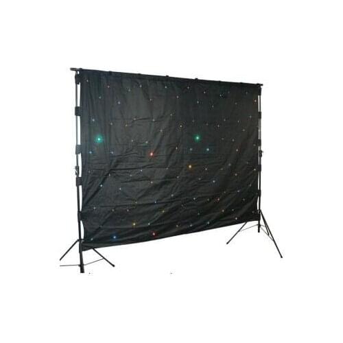 Free shipping 3x2m full color low price High quality more led lamp led star curtain