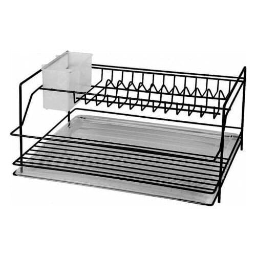 Nilşah Two Layer Stainless Dish Basket Black