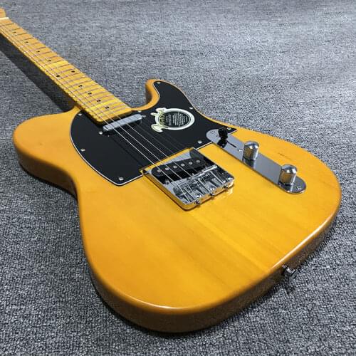 Fenda Tele Retro Yellow Electric Guitar Single Pickup 3-Gear Switching