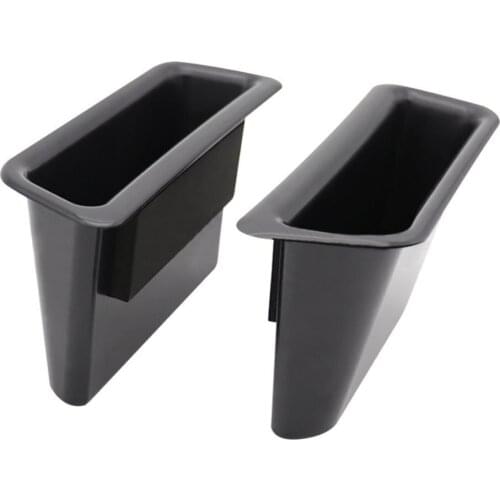Hot Sale 50%2 Pcs Car Door Handle Armrest ABS Black Storage Boxes Organizer for Ford Mustang 15-17 Car Storage Holder