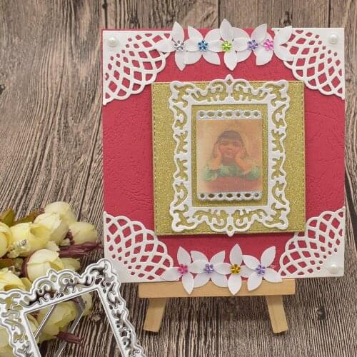 Lace Frame Metal Cutting Dies For Scrapbooking Paper Card Album Decoration Embossing Template Craft Dies