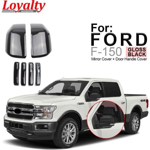 Loyalty for Ford F-150 F150 2015 2016 2017 2018 2019 2020 Mirror Cover 4 door Handle Cover Trim Car Styling Accessories