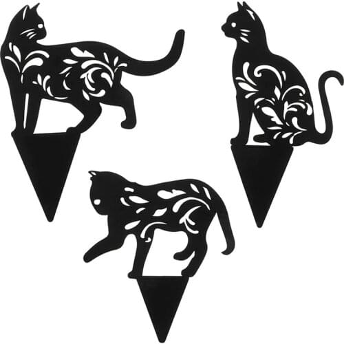 LUDA Cat Yard Art,Cat Garden Stake Acrylic Decorative Animal Statue Garden Decor Outdoor Statue For Yard Garden Decor,Lawn