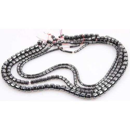 Natural Stone Magnetite Loose Beads Non-magnetic Black Gallstone Beads Used in Jewelry Making DIY Necklace Bracelet Accessories