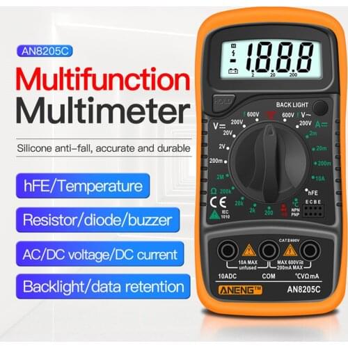 Multi Function High Precision Multimeter Ammeter Volt Resistance Tester Household Precise Current Meter