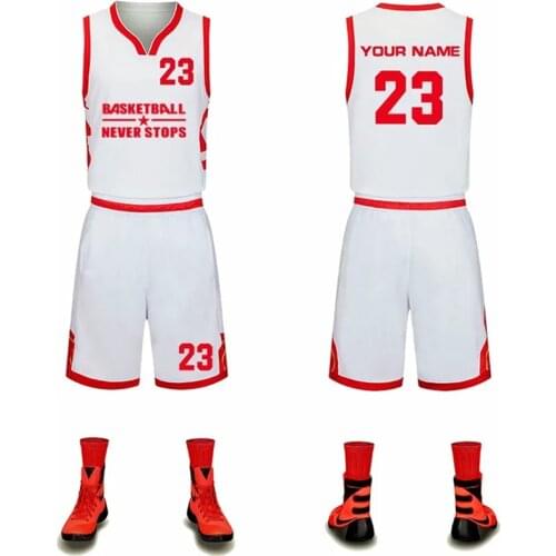 2020 New Custom Printing Men kids Basketball Jerseys Shorts Set blank women tracksuits breathable basketball jerseys uniforms