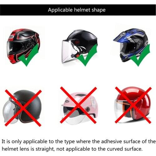Rainproof Motorcycle Helmet Lens Film Protective Clear Visor Shield Sticker C6UB