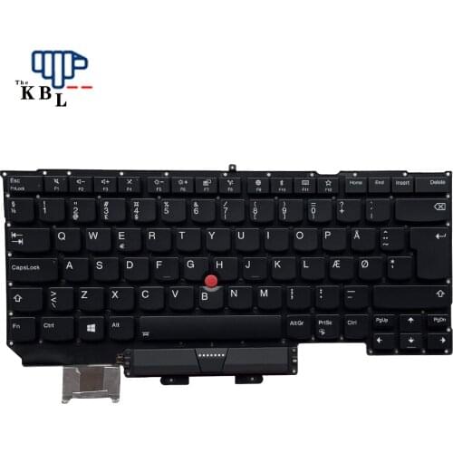New For Lenovo ThinkPad X1 Carbon 5th 2017 DK Language Backlit Laptop Keyboard SN20M08040 9258E