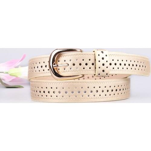 Casual belt Fashionable Korean version of belt Ladies punch belt candy color ladies decoration belt PY74