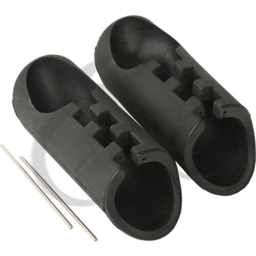 1-1/4" Engine Guard Rubber Pegs For HD Harley Sportster XL 04-16 Dyna EFI 08-16 XL883 1200 Dyna Super Wide Glide Street Bob FXDL