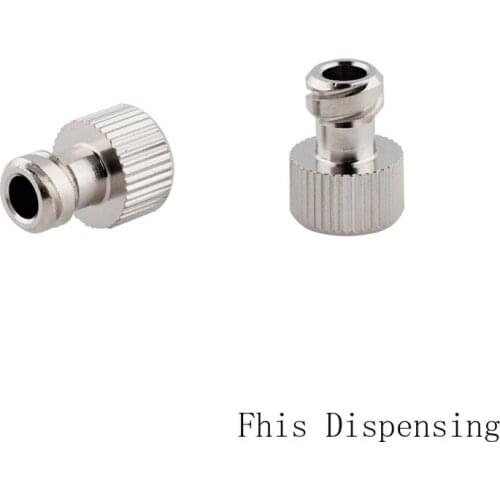 Syringe Metal Tip Caps with Luer Lock Screw Type Connection Pack of 2