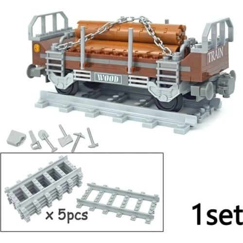 Compatible All Brands train station city Train track Rail way Building Blocks Bricks Toys For Children Christmas gifts
