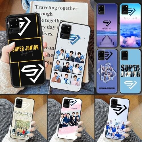 Super Junior Kpop Phone case For Samsung Galaxy Note 4 8 9 10 20 S8 S9 S10 S10E S20 Plus UITRA Ultra black painting prime pretty