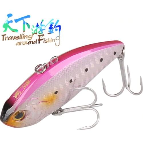 TAF 68mm 23g VMC Treble Hook VIB Fishing Lure Vibration Hard Bait Isca Artificial Para Pesca Wobbler Leurre Dur Peche Swimbait