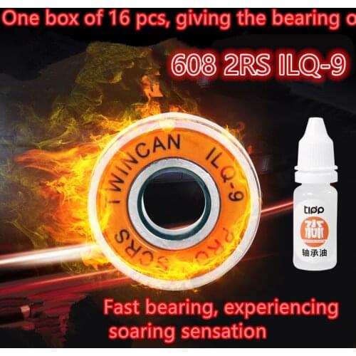Thrust Bearing Hot Free Shipping 608 2rs 608rs Ilq-9 Ilq11 Miniature Ball Radial Bearings Good Quality Skating Abec-9 8*22*7mm
