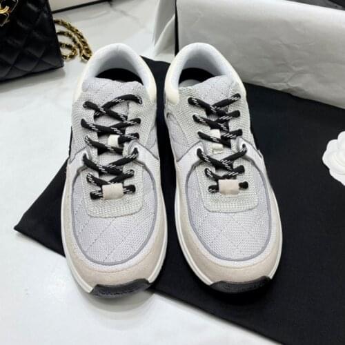 Womens Sneakers 2021 Brand Designer Shoes Womans Casual Shoes Fashion Design Sneakers Comfortable Lace Up Flat Womens Shoes