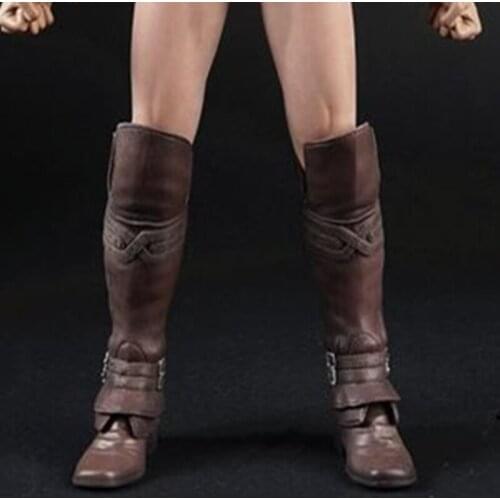 1/6 Scale Men Long Boots Luxury Combat Boots Shoes Model For 12" Body Action Figures Doll DIY AS005