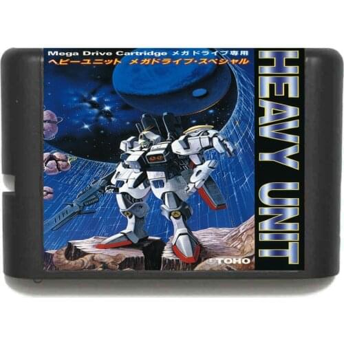 Heavy Unit 16 bit MD Game Card For Sega Mega Drive For Genesis