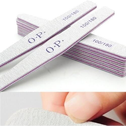 25Pcs 100/180 Nail Files Block Buffer Pedicure Manicure Gel Polisher Nail Polish Files Beauty Tool Professional Nail Files Tools