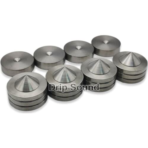 49mm S304 Stainless Steel Speaker Shockproof Spike Amplifier Adjustable Isolation Stand Feet Holder Damping Nail Base Pad