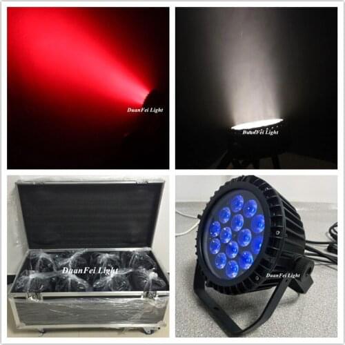 8pcs/case) RGBW Par 14x10w 4in1 dj slim par light waterproof led rgbw flat par