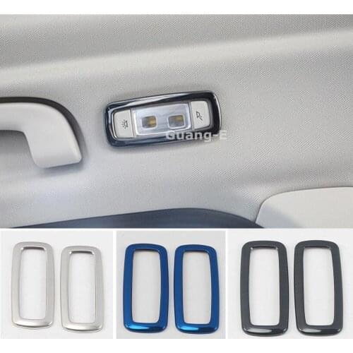 Car Cover Stick Back Read Reading Light Lamp Trim Moulding Frame 2pcs For BMW X3 XDrive 25i 28i 30i 2018 2019 2020 2021