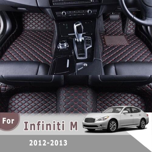 RHD Carpets For Infiniti M 2013 2012 Car Floor Mats Custom Interior Styling Pedals Foot Pads Rugs Auto Automobiles Parts