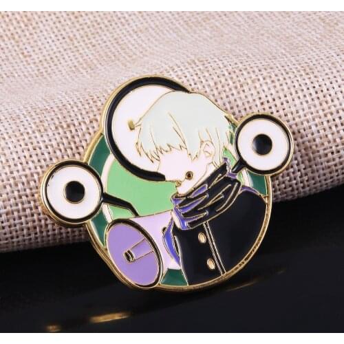 Big Size Anime Jujutsu Kaisen Inumaki Toge Pins Brooch Cool Cartoon Figure Gojo Satoru Enamel Badge Brooches Lapel Pin Jewelry