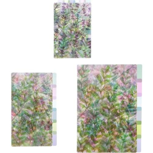 A5 A6 A7 Catoon Clear Divider Index Pages Classified Sorter For 6-Holes Binder