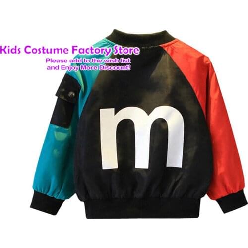 1-10Years Spring Autumn Childrens Clothing M Jacket Boys Girls Baby Outing Clothes Jacket Children Zipper Cardigan Jacket